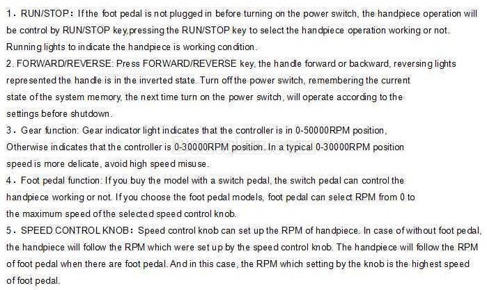 JTT BLDC 歯科ラボブラシレスマイクロモーター +研磨ハンドピース30-50K RPM